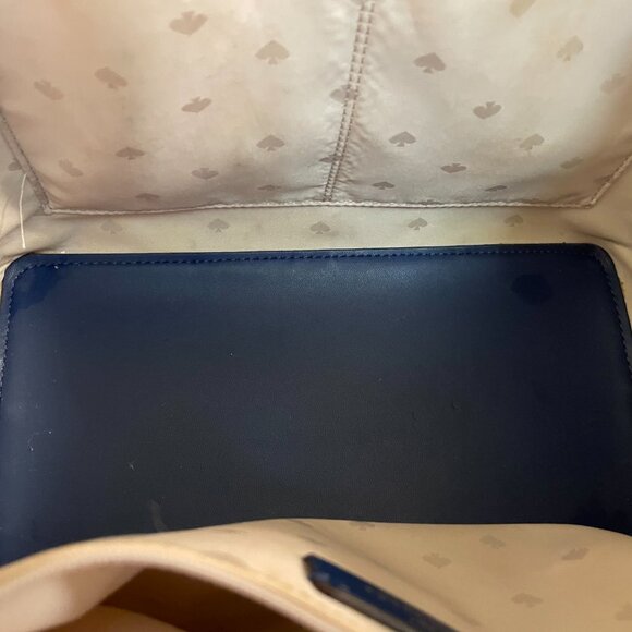 Kate Spade Kaci Floral Embossed Tote Off White Studded - Picture 12 of 14